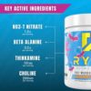 Ryse Element Series Pre-Workout | Everyday Pre-Workout | Beta Alanine, NO3-T Nitrates | 200mg Caffeine | 25 Servings (Blue Raspberry Ring Pop) - Image 4