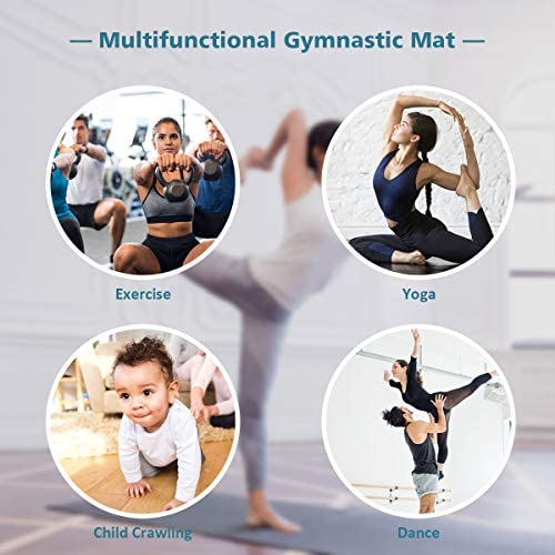 Giantex 4'x10'x2'' Gymnastics Mat, Anti-Tear Folding Gymnastics Exercise Mats w/Carrying Handles, Hook and Loop Fastener, Lightweight Gymnastics Panel Mat, Tumbling Mat for Stretching, Aerobics - Image 9