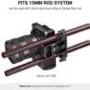 SmallRig Camera Base Plate with Rod Rail Clamp, Baseplate for Sony A6500 A6600 A6300, for Panasonic GH5 GH6, for Sony A7 Series, for Canon R5 R6, Both for Cameras & Cages - 1674 - Image 5