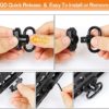 REERON 2 Point Sling & Mloc Sling Mount - Adjustable Extra Long Two Point Traditional Rifle Sling with 2 Pack 1.25" QD Sling Swivels Mounts for M Lock Rail System - Image 5