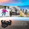 Protective Gear Set For Adult/Youth Knee Pads Elbow Pads Wrist Guards for Skateboarding Cycling Bike BMX Bicycle Scootering 6pcs - Image 5