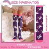 Kids Girls Knee High Socks 6 Pairs Boot Long Fun Crazy Tall Funny Animal Colorful Child Socks - Image 6