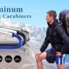 20 pcs Carabiner Clip Keychains 2" Aluminum D-Ring Spring Small Carabiners Clip Set for Outdoor Camping Home Mini Lock Hooks Snap Link Durable Improved Key Chain Carabineer +20 pcs Ring 40pcs Intotal - Image 7
