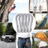 3 Inch Stainless Steel Spring Snap Hook Carabiner, 316 Stainless Steel Clips, Small Carabiner Set of 4 - Image 7