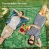 AKASO Camping Sleeping Pad Built-in Foot Pump Inflatable Sleeping Mat with Pillow Compact Ultralight Waterproof Camping Air Mattress for Backpacking Hiking Tent-Green - Image 4