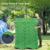 AKASO Camping Sleeping Pad Built-in Foot Pump Inflatable Sleeping Mat with Pillow Compact Ultralight Waterproof Camping Air Mattress for Backpacking Hiking Tent-Green - Image 3