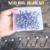 50 Pack Ned Rig Jig Hook Kits, Jig Heads for Soft Lures, Standard Fishing Jig Hooks, 3/8oz 1/8oz 1/6oz 1/4oz - Image 6