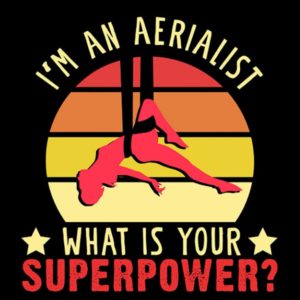 Aerial Silks Aerialist Superpower Aerial Silk Acrobatics Dancer Circus Notebook: Collection Journal Subject 100 Lined pages 8.5x11 College Ruled Paper