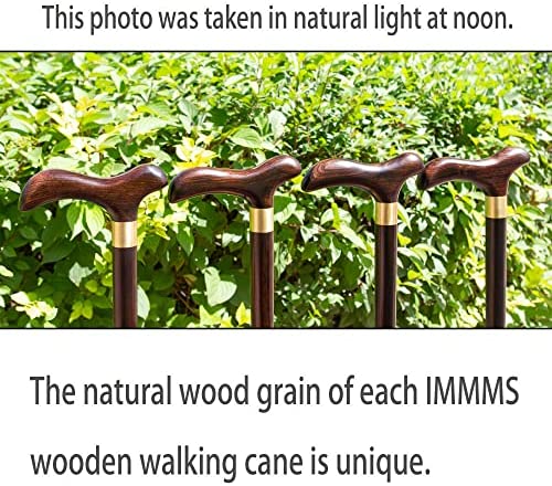 IMMMS Walking Cane -Natural Ebony Wood, Foldable, Heavy Duty, with Travel Bag - Handcrafted wooden cane, Canes for Men & Women, Walking Stick, Canes for Seniors & Adults Balance Fashionable and Strong - Image 4