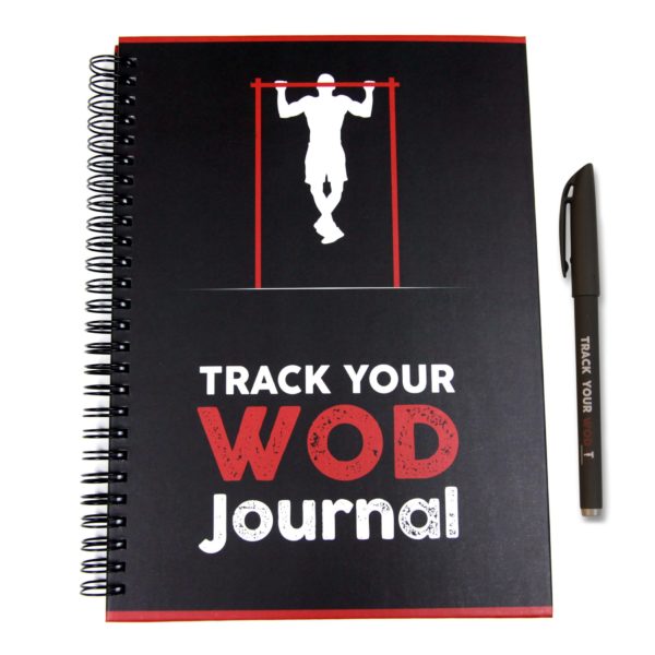 Track Your WOD Journal - The Ultimate Cross Training Workout Tracking Journal. 3rd ed. 6x9 Hardcover w/ pen included. Track 210 WODs, 9 benchmarks + 25 Girls + 25 Hero WODs, and all Personal Records.