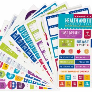 Essentials Health & Fitness Planner Stickers (Set of 325 Stickers)