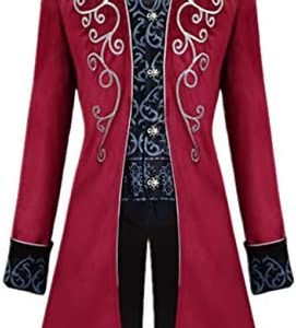 Apocrypha Men's Medieval Steampunk Tailcoat Vampire Gothic Jackets Frock Coat