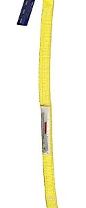 One Ply Single Leg 2" x 6' Oblong-to-Hook Nylon Bridle Sling | EE1-802 | 1/2" Master Link | 3,000 Lb. Vertical Capacity | Hanes Supply (HSI) Heavy Duty Rigging Strap