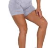 Sogetdo Workout Seamless Camo Shorts for Women Gym High Waist Biker Shorts Booty Running Smile Contour Yoga Shorts - Image 2
