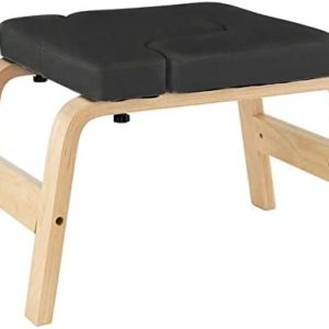 ROBDAE Yoga Inverted Stool Yoga Inverted Inverted Stool Fitness Training Equipment Home Gym Black Wooden Yoga Inverted Stool Chair Suitable for Practicing Handstand