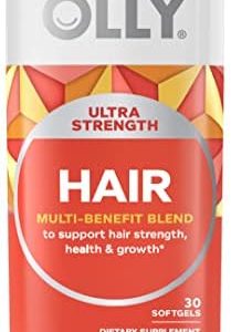 OLLY Collagen Gummy Rings, 2.5g of Clinically Tested Collagen, Boost Skin Elasticity & Reduce Wrinkles, Adult Supplement, Peach Flavor, 30 Count
