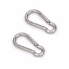 SHONAN.SYSTEMS 4 Inch Carabiner Clips- 2 Pack Heavy Duty Stainless Steel Spring Snap Hook D Ring Carabiners for Outdoor Camping, Swing, Hammock, Hiking, 400lbs Capacity - Image 5