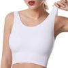 SPRIMEMONG Women's Light Support Sport Bra Wireless Comfy Bra-Seamless Yoga Crop Tops - Image 2