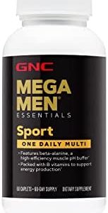 GNC Mega Men Sport One Daily Mens Multivitamin, 60 CAPLETS