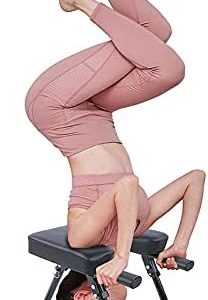 Raguso Stand Yoga Chair, Multifunctional Yoga Headstand Stool for Head Stand Trainer for Home Fitness
