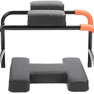 Head Stand Chair, Stainless Steel Curved Handrail Silicone Cover Yoga Headstand Stool Physical Engineering for Shape Belly for Office for Shape Body