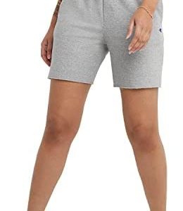 Champion Women's Sport Shorts, Powerblend Gym Shorts for Women, Comfortable Moisture-Wicking Gym Shorts for Women,6.5" Inseam
