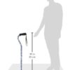 DMI Walking Cane and Walking Stick for Men and Women, Lightweight and Adjustable, FSA HSA Eligible, Supports up to 250 lbs with Ergonomic Soft Foam Offset Hand Grip and Wrist Strap, Purple Flower - Image 8