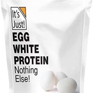 It's Just! - Egg White Protein Powder, Dried Egg Whites Protein, Meringue Ingredient, Non-GMO, USA Farms, Unflavored (8oz)
