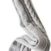 Thigh High Socks for Women Soft Cable Knit Over the Knee Boot Socks Long Warm Long Leg Warmers Knee High Socks - Image 3