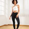RIOJOY Women Crossover Leggings High Cross Waisted Tummy Control Buttery Soft Sports Gym Workout Running Yoga Pants - Image 3