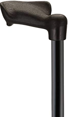 NOVA Medical Products Palm Grip Orthopedic Handle Walking Cane for Right Hand, Lightweight and Adjustable, Color Black - Image 2