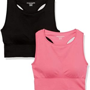 Amazon Essentials Women's Low Impact Seamless Sports Bra, Pack of 2