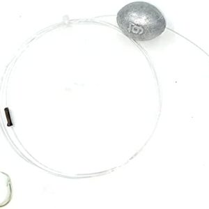 Snapper Fishing Rig, Leader with Egg Sinker, Weighted Grouper Rig, Made in The USA, Inline Circle Hook Compliant, Excellent for Snapper, Grouper, Amberjack, Snook, Red Drum