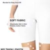 ClothingAve. Women's Active Biker Shorts High Waist Mid Thigh Length Soft Leggings - Image 2