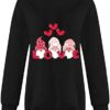 Color Blouse Valentine's Day Women's Sweatshirt Crew Neck Love And Heart Print Long Sleeve Casual Sweat Star - Image 3