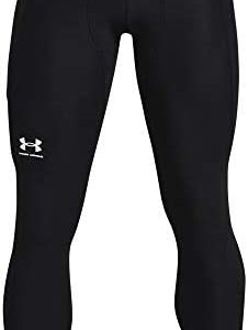 Under Armour mens Armour Heatgear Leggings , Black (001)/Pitch Gray , X-Large