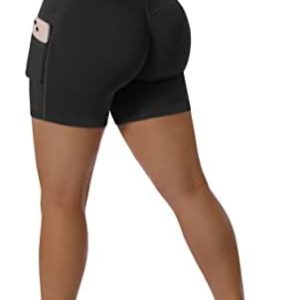 MOSHENGQI Scrunch Butt Shorts for Women Workout Gym High Waisted Seamless Yoga Shorts