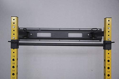 HULKFIT Pro Series 2.35" x 2.35" Folding Wall Mount Power Cage Rack with Pull Up Bar Attachments and Accessories - Multi Color - Image 5