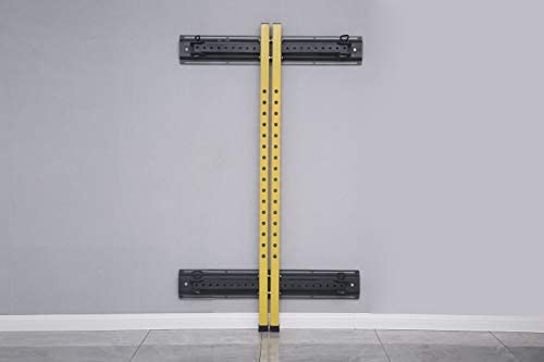 HULKFIT Pro Series 2.35" x 2.35" Folding Wall Mount Power Cage Rack with Pull Up Bar Attachments and Accessories - Multi Color - Image 3