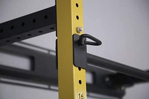 HULKFIT Pro Series 2.35" x 2.35" Folding Wall Mount Power Cage Rack with Pull Up Bar Attachments and Accessories - Multi Color - Image 6