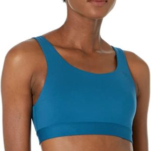 Champion Women's Soft Touch Compression Racerback, Moisture-Wicking Athletic Sports Bra, Fresh Teal, Medium