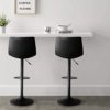 LEMBERI Adjustable Swivel Bar Stools Set of 2, Pu Leather Counter Height Barstools for Kitchen Island, Armless Modern Bar Stool Dining Chairs with Back - Image 6