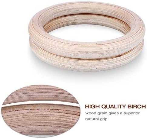 KYLIN SPORT Gymnastic Rings with Adjustable Straps Heavy Duty Exercise Gym Rings for Pull Ups and Dips,Cross-Training Workout,Strength Training, Fitness - Image 5