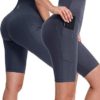 NELEUS Women's High Waist Yoga Shorts Tummy Control Workout Running Compression Shorts with Pocket - Image 5