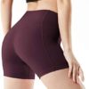 ATHLIO 1, 2 or 3 Pack Women's High Waist Tummy Control Yoga Shorts, Workout Exercise Shorts, Running Shorts w Pocket - Image 2