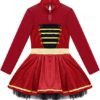 Moggemol Kids Girls Circus Ringmaster Costume Sleeveless Bowtie Tutu Dress Festival Party Cosplay Dress-up - Image 3