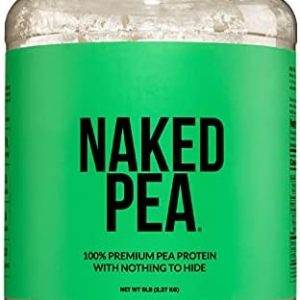 NAKED nutrition 5LB 100% Pea Protein Powder from North American Farms - Vegan Pea Protein Isolate - Plant Protein Powder, Easy to Digest - Speeds Muscle Recovery