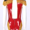 LiiYii Women's Ringmaster Costume Ringleader Bodysuit Circus Trainer Halloween Dress up Jumpsuit - Image 4