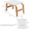 Erus Wooden Yoga Inversion Stool White - Image 7