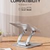 Nulaxy 360 Rotating Laptop Stand for Desk, Laptop Riser Adjustable Height and Angle, Foldable and Portable Travel Laptop Stand, Holds up to 22lbs, Fits All MacBook, Laptops - Image 7